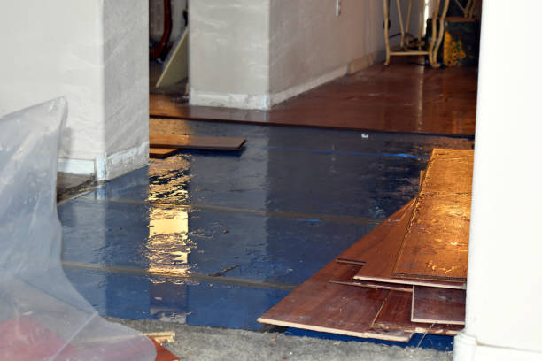 Professional Water Damage Restoration technician working in Strong, ME